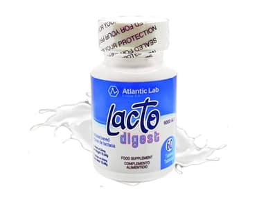 LactoDigest® - Soulagement naturel rapide et puissant de l'intolérance au lactose, enzyme lactase 9000 FCC, 60 gélules. Fabriqué aux Etats-Unis. Soulage l'inconfort digestif