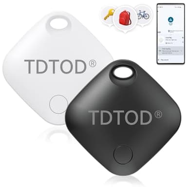 Tag Traceur Android,Traceur Localisateur D’Objets Bluetooth Air Tag pour Android Fonctionne avec l’app Google Localiser (Uniquement Android) IP66 Imperméable GPS Smarttag pour Les clés/Portefeuilles