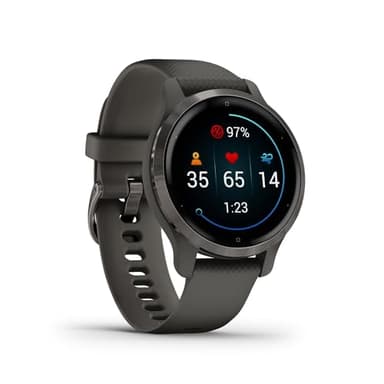 Garmin Venu 2S – Montre connectée GPS multisports avec écran AMOLED – autonomie longue durée (11 jours) – Noire / Gray - Boitier 40 mm