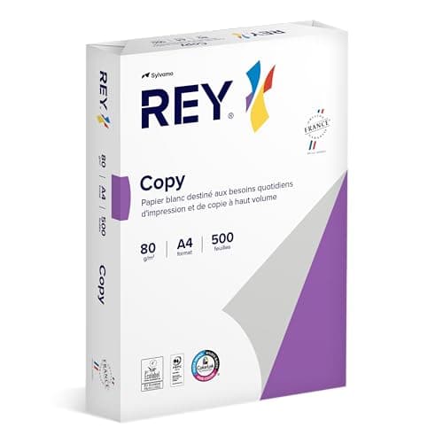 REY® COPY, papier reprographique, blanc, 80g, A4, PEFC™, ramette de 500 feuilles