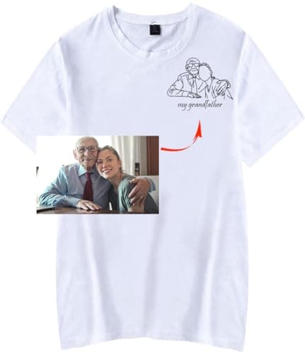 MEDUOLA T-Shirt Personnalisée Homme, T-Shirt Personnalisez Votre Photo ou Texte, Concevez Vos Propres Manches Courtes, Cadeaux Personnalisés pour Hommes et Femmes (Dessin)