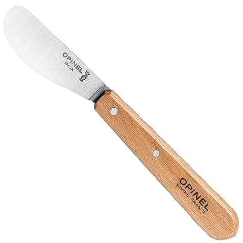 Opinel Couteau à beurre, couteau en hêtre, gris, M