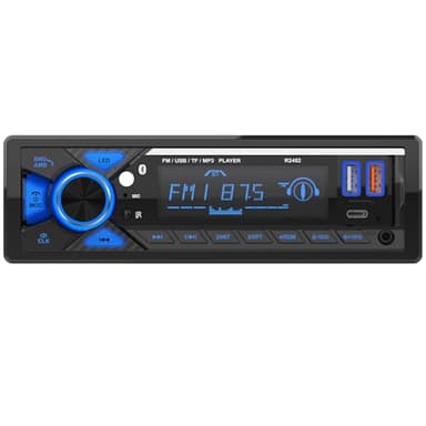 RDS Autoradio Bluetooth,CENXINY Poste Radio Voiture Bluetooth avec Port de Charge Type-C, éclairage LED,FM/AM 1Din Autoradio 7 Couleurs D'éclairage,2 Ports USB, AUX, SD et Lecteur MP3