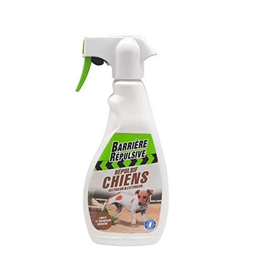 BARRIERE REPULSIVE Répulsif Chiens Intérieur et Extérieur, Parfum agréable, Prêt à l'emploi, 500 mL