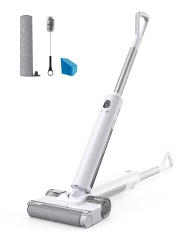 JONR S20 Pro Aspirateur Laveur Sans Fil, Design Plat à 180° avec Autonettoyage, Léger et Nettoyage des Bordures pour Sols Durs et Poils d'Animaux