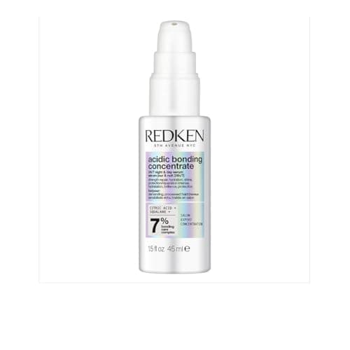 REDKEN - Sérum Jour & Nuit 24h/7j Sans Rinçage pour Cheveux Abîmés à Très Abîmés - Répare & Renforce en Continu - Complexe de Soin Bonding À L’Acide Citrique - Acidic Bonding Concentrate - 45 ml