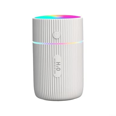 Yuanpgky Mini diffuseur d'huiles essentielles nébulisantes sans fil alimenté par USB, diffuseur d'aromathérapie rechargeable, 2 types de pulvérisations réglables (blanc)