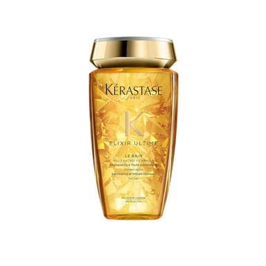KÉRASTASE Elixir Ultime - Le Bain - Shampoing À L'Huile Sublimatrice - Nourrit & Hydrate - Huile Sacrée de Marula - Cheveux Secs & Ternes - 250 ml