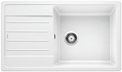 BLANCO LEGRA XL 6 S – Évier Rectangulaire en Granit avec Cuve Extra Large pour Meubles Bas de 60 cm de Large – En SILGRANIT – Blanc – 523328