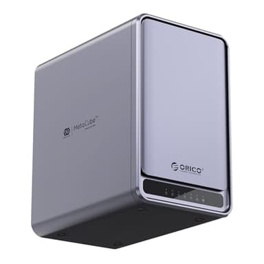 ORICO 5 Bay NAS Storage and Local Cloud, Networkable Enclosure with APP-Connected for Team/Family, Samba & DLNA Protocol, 4-Core CPU, 2GB RAM DDR4, Hardware Raid(Diskless) - TS500