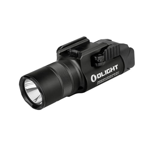 OLIGHT Baldr Pro R Lampe Tactique Rechargeable Avec Faisceau Vert 1350 lumens 200M de Portée Max 3 Modes d'Éclairage Étanche pour Chasse Noir