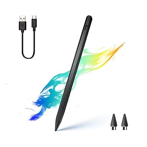 Dinow Stylet Tactile Universel pour Écrans Tactiles-Stylet Tablette avec Embouts de Rechange,Pencil pour Android/iOS/Smartphone/Microsoft Android Appareil à Écran Tactile