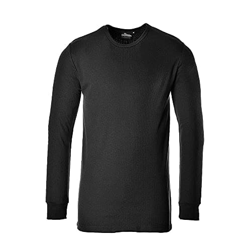 Portwest B123 T-shirt Thermique Isolé à Manches Longues Noir, Moyen