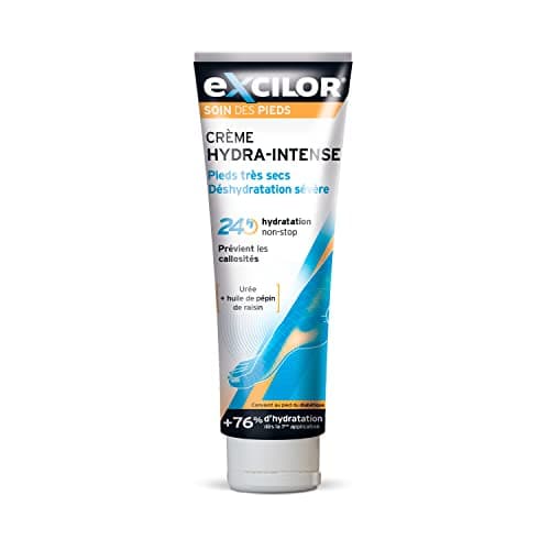 EXCILOR - Hydra-Intense - Crème Pieds Secs - Prévient l'apparition de callosités - Soin des pieds - 125 ml