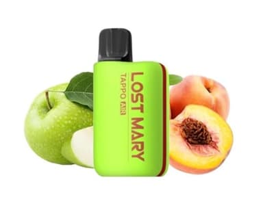 Lost Mary Tappo Air – Puff sans nicotine rechargeable avec cartouche pré-remplie de 600 bouffées 750 mAh (Sans nicotine ni tabac) (Vert)
