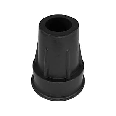 cyclingcolors Embout de Canne Béquille Bâton Type Z Tube Rond extérieur antidérapant renforcé avec Insert Renfort métallique Caoutchouc Noir 8mm Randonnée Sécurité Marche Déplacement