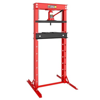 Wiltec Presse hydraulique Presse atelier Presse cadre – 1340 x 500 x 600 mm – Force de pressage 12 t – Vérin Piston – Atelier réparations alignements