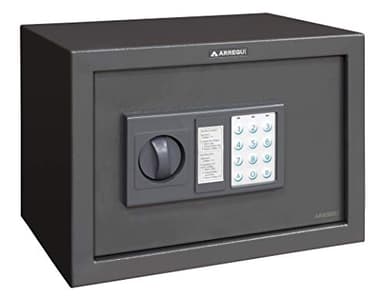 ARREGUI Class T20EB Coffre-fort en acier avec serrure électronique, clavier à code programmable, coffre-fort de sécurité pour la maison, avec clé d'urgence, 20 x 31 x 20 cm, 9 L
