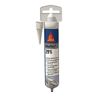 SIKA - Colle-mastic multi usage spécial Marine - Sikaflex 291i Blanc - Applications intérieures - Multi-matériaux - Sans solvant - Haute élasticité - Peut être peint - 70ml