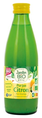 Jardin BiO étic - Pur Jus de Citron 25 cl (Lot de 8)