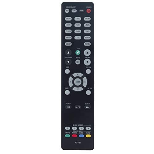 RC-1192 Télécommande de Remplacement - RC1192 AV Télécommande pour Denon A/V Receiver AVR-S900W AVR-X2200W AVR-S910W AVR-X5200W AVR-X3300W AVR-X3100W AVR-X2100W AVR-X3200W RC 1192 Remote Controller