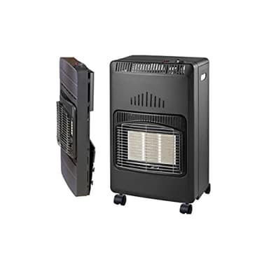 NIKLAS - Poele à gaz Infrarouge 4200W Nova Chauffage d'appoint Piezo Volume 120 m3 Pliable, Rayonnant, Gris
