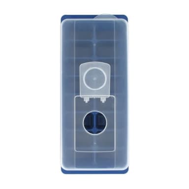 Fackelmann 683270 Bac à glaçons avec Couvercle et opercule, Moule à glaçons, Bleu, Plastique, 26x11cm