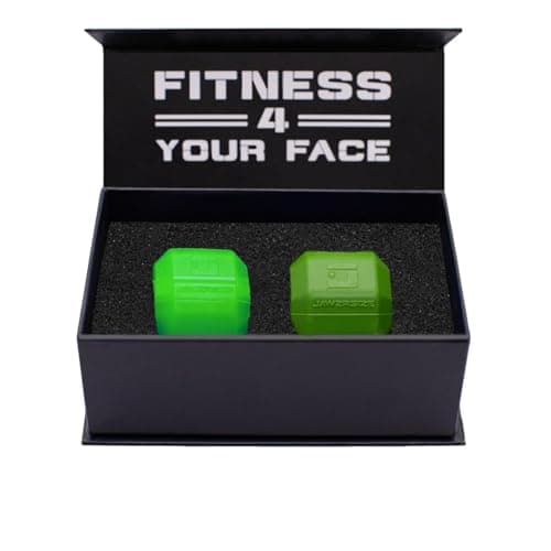 JAWZRSIZE Pop N Go and Custom Fit – Exerciseur de mâchoire et tonifiant pour la mâchoire, Le Visage et Le Cou (Lot de Gars)