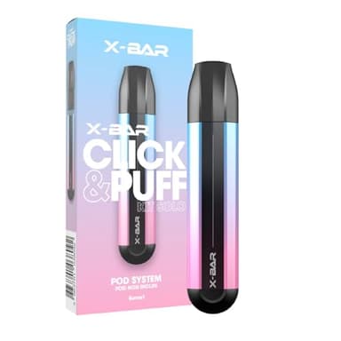 X-BAR Batterie rechargeable uniquement, Pods non inclus (sans e-liquide, sans nicotine ni tabac) (Sunset)