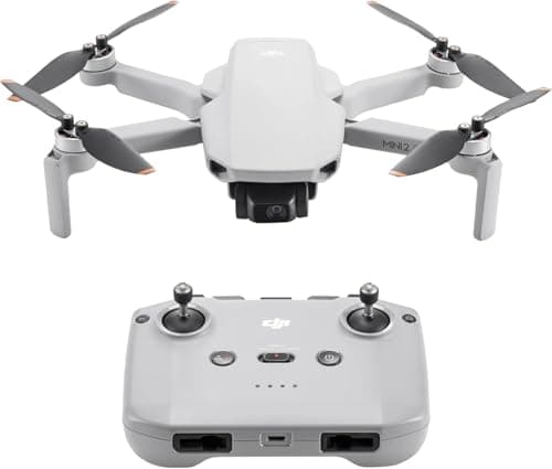 DJI Mini 2 SE, Mini drone caméra pliable, léger avec vidéo 2,7K, Modes intelligents, Transm. vidéo 10 km, Durée de vol 31 minutes, Moins de 249 g, Facile à utiliser, Tour de prise photos, C0