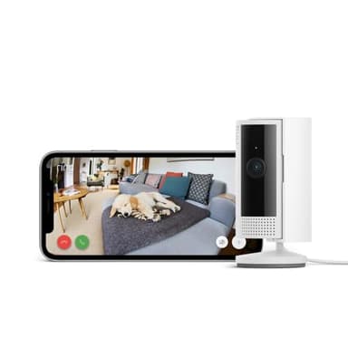 Ring Caméra intérieure (Indoor Camera 2e gén.) | Caméra de surveillance wifi sur secteur pour animaux, vidéo HD 1080p, audio bidirectionnel, cache de confidentialité | Essai Ring Home gratuit 30 j.