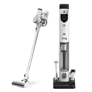 Tineco Pure One Station Aspirateur sans Fil avec Base à Poussière de 3L, Aspirateur Balai Intelligent Puissant et Léger, Brosse ZeroTangle pour Sols Durs, Tapis et Poils d’Animaux, Batterie scellée