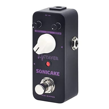 SONICAKE Octave Pédale Analogique Classique Octave Guitare Basse Effets Pédale Octaver True Bypass