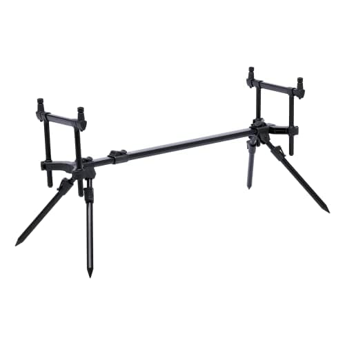 Prologic C-Series Convertible 2 Rod Pod Support pour canne à pêche à la carpe en acier allié Noir Montage en surface