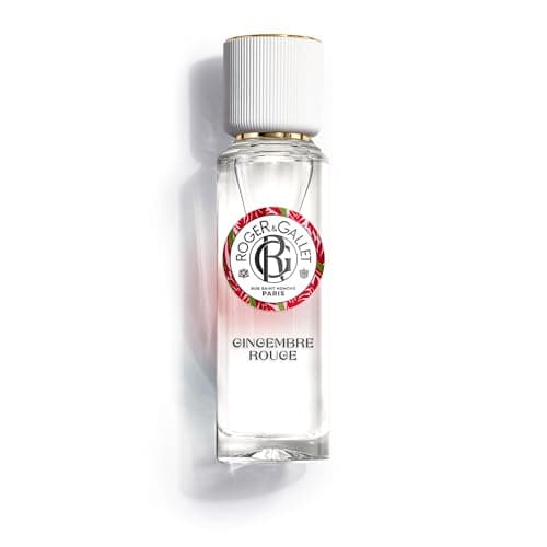 Roger&Gallet - Eau Parfumée Bienfaisante Gingembre Rouge 30ml - Baies roses Gingembre Benjoin - 92% d'ingrédients d'origine naturelle