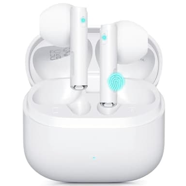 Ecouteurs Bluetooth sans Fil, Intra-Auriculaires 5.3 avec Hi-FI Son Stéréo et Micro HD, IP7 Étanche, 46 Heures de Lecture