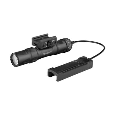 OLIGHT Odin S Picatiny Lampe de Poche Tactique Rechargeable Torche Puissante 1500LM 250M Interrupteur Magnétique à Distance Deux Options d'Alimentation IPX8 Noir