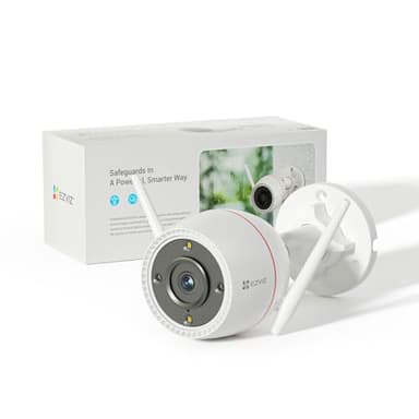 EZVIZ Outpro 2K Caméra Surveillance WiFi Extérieure avec Vision Nocturne en Couleur, Alarme Sirène et Flash, étanche IP67, Détection de Personne, Audio Bidirectionnel, H.265, Compatible Alexa
