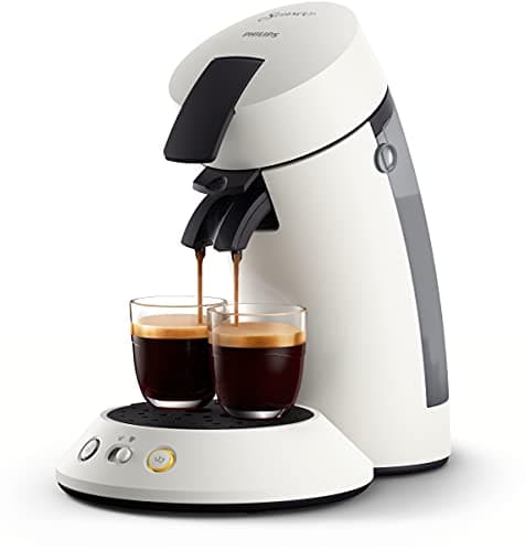 Philips Senseo Original Plus CSA210/10 Machine à café à dosettes (sélection de la puissance du café, technologie Coffee Boost, en plastique recyclé) Blanc
