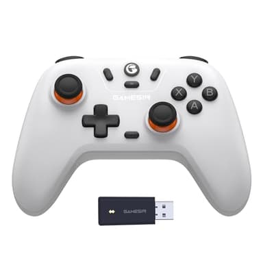 GameSir Manette sans fil Nova Lite, connectivité tri-mode, manette de jeu PC pour Windows PC/Switch/Stem/iOS/Android, avec déclencheur à effet Hall, DualVibration, Turbo, Motion (Blanc)