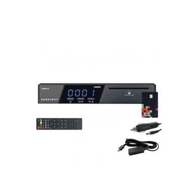 Servimat ARMIS 3 Récepteur Satellite HD + Carte TNTSAT V6 + Câble 12V + Déport IR (ALIM 220V Non Inclus)