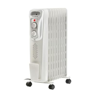 Rowenta Radiateur Bain d’Huile 3 Niveaux de Chauffage, Gris Clair, 64 x 45 x 25 cm