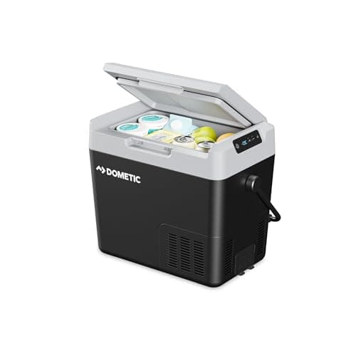 Dometic CFF 18 - Glacière à Compression 19l - Glacière Électrique Voiture, Camping - 12V/24V Allume-Cigare, 100V/240V Secteur - Réfrigérateur Portable