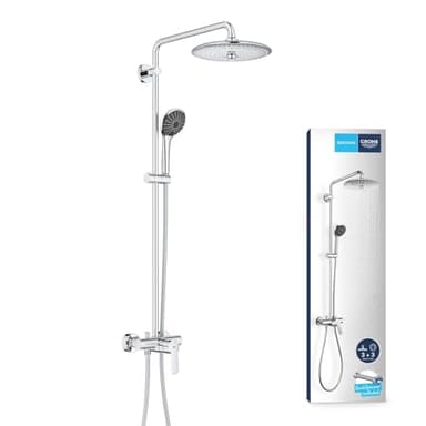 GROHE Colonne de douche avec mitigeur monocommande Vitalio Joy System 260 Chromé 27684001 (Import Allemagne)