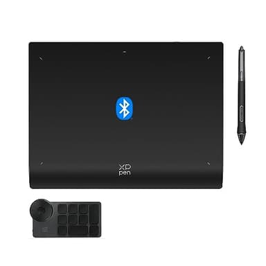 XPPen Tablette Graphique, Deco Pro LW (Gen 2) Tablette Graphique Bluetooth 5.0 sans Écran, Stylet à 16K(16384) Niveaux de Pression, Compatible avec Windows Chrome OS macOS 10.10 Android 10.0 Linux