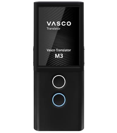 Vasco Translator M3 - Traducteur Vocal Instantané avec Photo Traduction | + 70 Langues Traduites | Carte SIM + Internet Gratuit à Vie dans Près de 200 Pays | Rapide: Moins de 0,5 Seconde