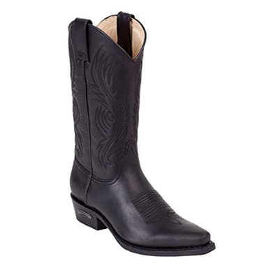 Sendra Boots Bottes de motard 2605 marron avec tire-bottes, graisse pour cuir et sac de transport Sendra, Noir , 39 EU