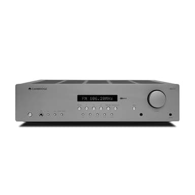 Cambridge Audio AXR85 - Récepteur Hi-FI stéréo séparé de 85 Watts avec étage Phono intégré Radio FM/AM et Bluetooth 5.0 - Gris Lunaire