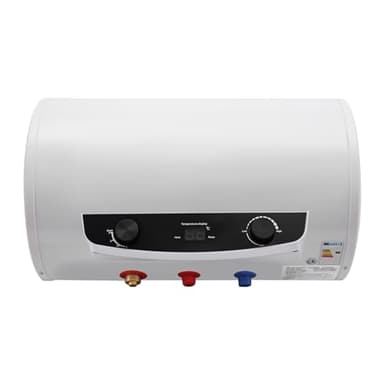 CLEADONG Chaudière Électrique Chauffe-eau 30 l, 2 kW - En acier inoxydable IPX4 - Niveau d'étanchéité - Plage de contrôle de la température 25-75 °C - 34 x 59 cm - Forme de colonne blanche