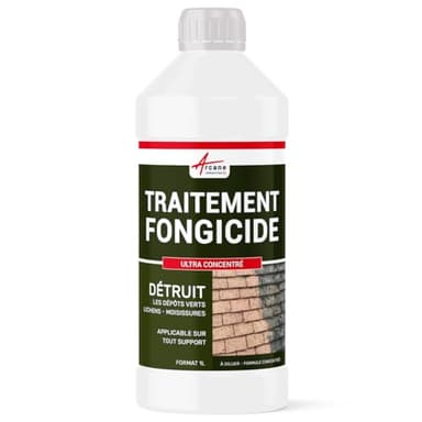 ANTI-MOUSSE ULTRA CONCENTRÉ : Fongicide anti dépôt vert toiture, mur, façade, terrasse, élimine algues et lichens - 1 L (jusqu'à 250 m²) - ARCANE INDUSTRIES